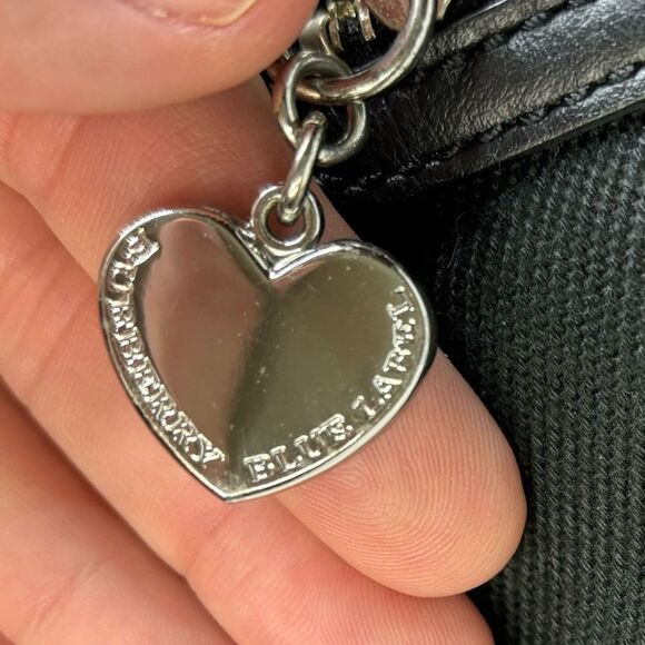 Burberry Blue Label zip shoulder bag w/grommets EUC - Picture 6 of 16